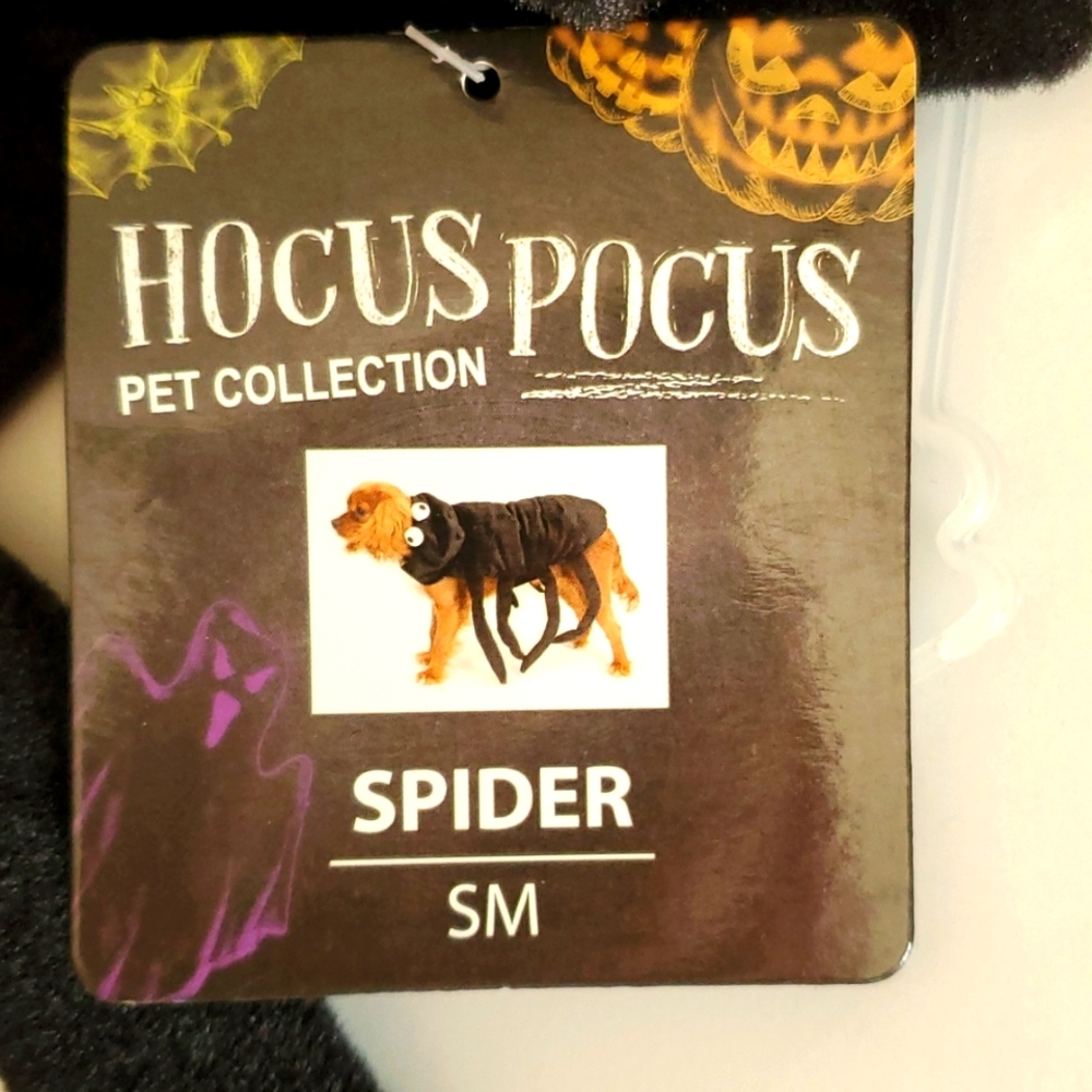 Hocus Pocus Pet Collection Spider Halloween Costume - Various Sizes (NWT)